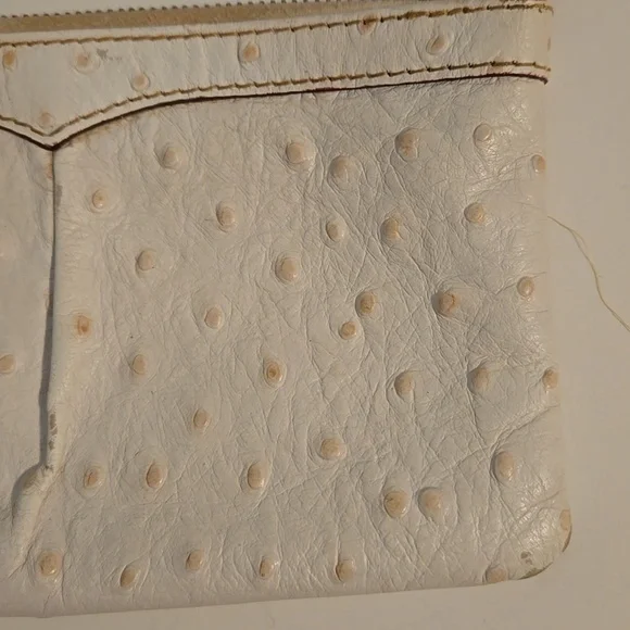 DOONEY & BOURKE White Ostrich Leather Wristlet - Picture 2 of 10